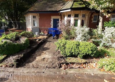 East Gate Lodge new pathway to the front door